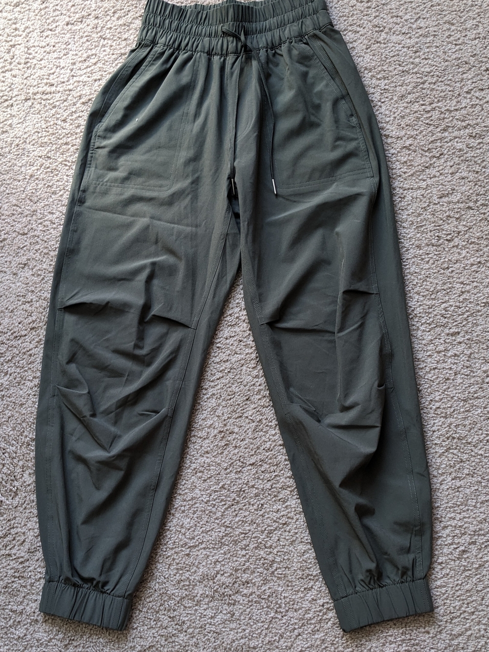 Abercrombie & Fitch Olive Green Womens Jogger Pants Active Wear, Causal Wear